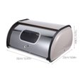 thumbnail image 2 of Stainless Steel Bread Box Countertop Bread Storage Box With Window Modern Bread Box For Kitchen Stainless Steel Bread Holder, 2 of 4
