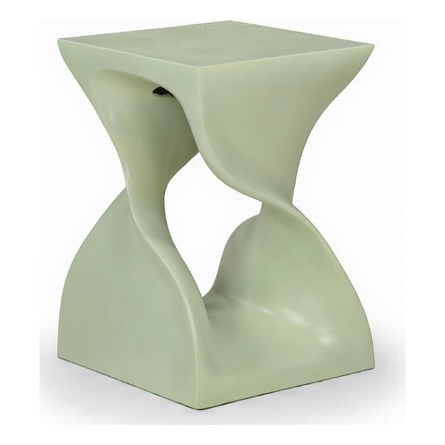 Meridian Furniture Jula Table d'Appoint en Béton Vert pour Intérieur/extérieur