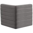 thumbnail image 4 of Meridian Furniture Quincy Fauteuil d'Angle Modulaire en Velours Gris, 4 of 26