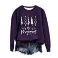 thumbnail image 2 of EGNMCR Chandail en Molleton de Noël Col Rond Imprimé Ample Manches Longues Sans Capuche, 2 of 4