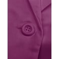 thumbnail image 4 of Innerwin Blazers Solid Color Women Cardigan Jacket Work Shawl Neck Slim Fit Business Jackets Purple 4XL, 4 of 6