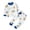 White, variant on Zanarzt Newborn Baby Boy Outfit Long Sleeve Childrens Comfortable and Breathable Long Sleeved Home Clothes Two Piece Set with Cute Cartoon Pattern Brown,6-12 Months
