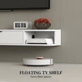 thumbnail image 4 of HOMCOM 47" Floating TV Stand, Wall Mounted Media Console, White, 4 of 10