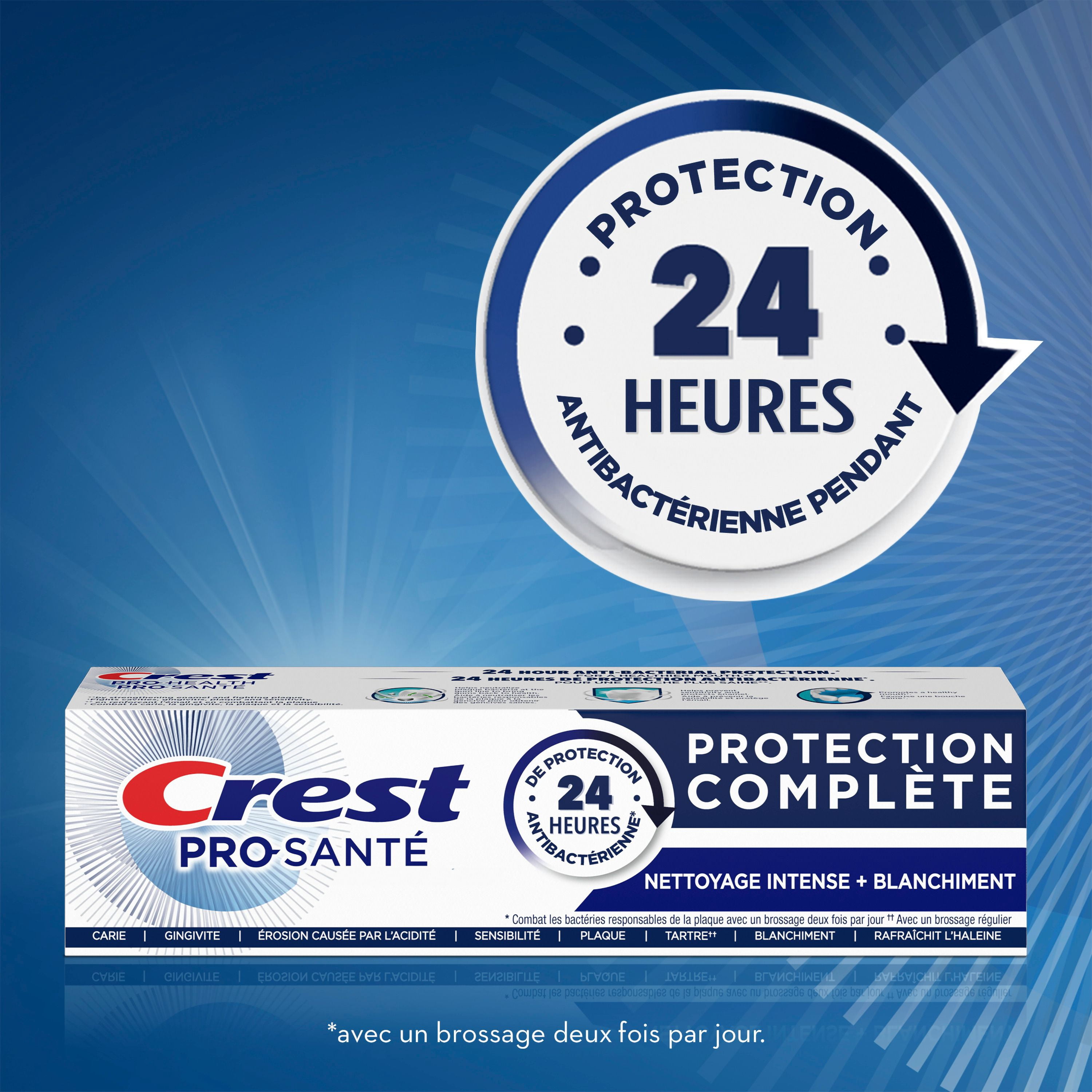 Crest Pro-Health Dentifrice Protection Complète, Nettoyage Intensif + Blanchiment