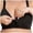 Black, variant on Bra Lingerie for Casual Home Comfort with Front Button Design and Versatile Strap Support Seamless Backless Underwear with Adjustable Cups and Shoulder Straps Comfort Everyday Wear