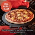 thumbnail image 4 of Chef Pomodoro Poêle à Pizza en Fonte Pré-Assaisonnée de 15 Pouces avec Poignées, 4 of 5