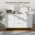 thumbnail image 4 of HOMCOM 3-Drawer Storage Cabinet Sideboard for Dining Room, Living Room, 4 of 9