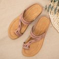 thumbnail image 3 of Women’s Toe Thong Footbed Slide Sandals  Wide Width Available, 3 of 5