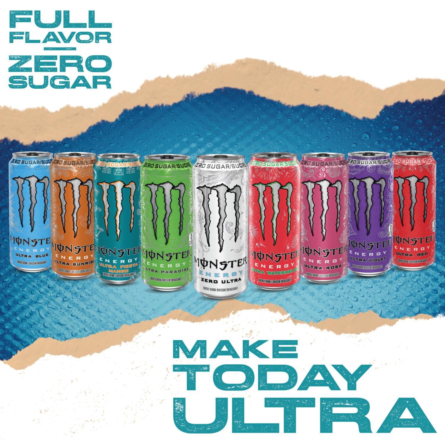 MONSTER ENERGY Zero Ultra, 473mL, 4 Pack