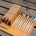 thumbnail image 3 of 10Pcs/Set Natural Bamboo Toothbrushes Soft Bristles Bamboo Handle for Home Hotel Travel Use, 3 of 5