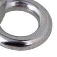 thumbnail image 3 of BQLZR Silver M5 Ring Shape Screws Bolt 304 Stainless Steel Threaded Eye Bolt Set of 2, 3 of 5
