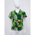thumbnail image 3 of Jowowha Chemises Décontractées d'Été pour Petits Garçons Aloha Luau Col Rabattu Hauts Tropicaux Type K 140, 3 of 7