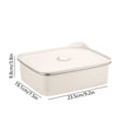 thumbnail image 3 of XYAIYT Contenant de Rangement Alimentaire en Acier Inoxydable Étanche, Hermétique et Compatible Micro-Ondes 9.25x7.52x3.78 Po Réutilisable Sans BPA Inodore pour une Préparation de Repas Sécuritaire Usage Quotidien Fêtes BBQ, 3 of 6