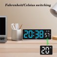 thumbnail image 4 of Matoen12 Digital Alarm Clock for Bedroom, Easy to Set, USB Charger, Adjustable Volume, Weekday/Weekend Mode, Snooze, 12/24Hr, Compact for Bedside, 4 of 7