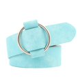 thumbnail image 1 of Baohd Female Solid Color Imitation Leather Metal Round Buckle Belt Girls Jeans Modeling Decoration Belt, 1 of 8