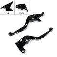 thumbnail image 1 of Adjustable Folding Extendable Brake Clutch Levers For Kawasaki ZX Z1000 ZZR Black, 1 of 2