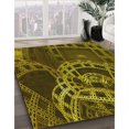 thumbnail image 3 of Ahgly Company Machine Washable Indoor Square Transitional Night Red Area Rugs, 8' Square, 3 of 7