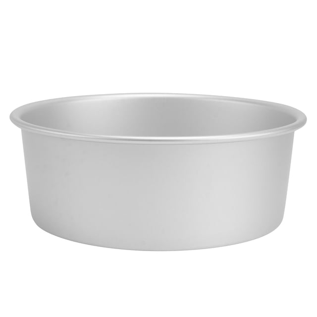 Miangastore 8 Inch Round Removable Bottom Anodized Aluminum Chocolate Cake Pan Tin Baking Mold Mould (Silver)