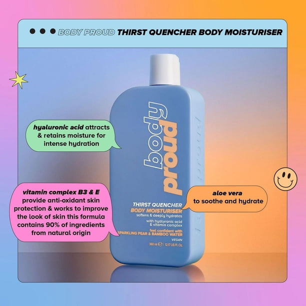 Body Proud - Thirst Quencher Body Moisturizer with Hyaluronic Acid