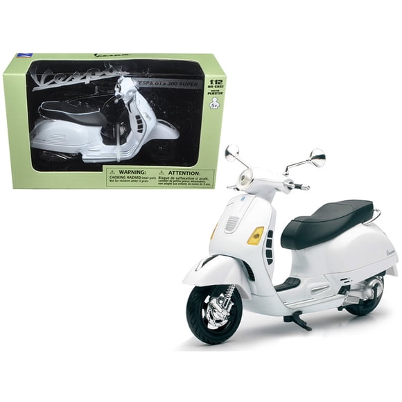 New Ray Vespa GTS 300 Super White Motorcycle 1/12