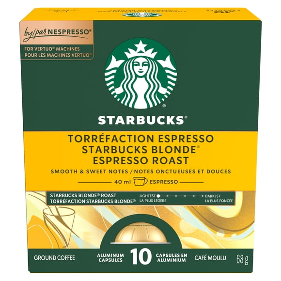 STARBUCKS Blonde Espresso Roast For Nespresso Vertuo