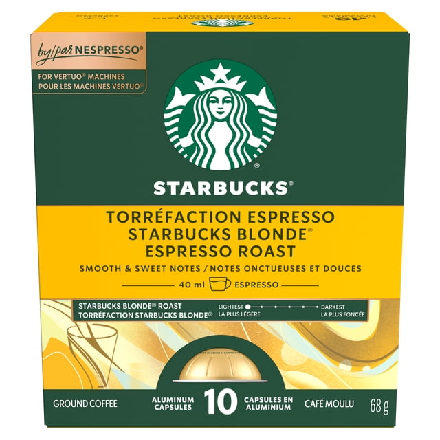 STARBUCKS Blonde Espresso Roast For Nespresso Vertuo