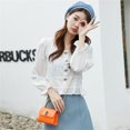 thumbnail image 3 of Women's Fashion Crocodile Pattern Small Square Bag - Bamboo Handle Design, 3 of 5