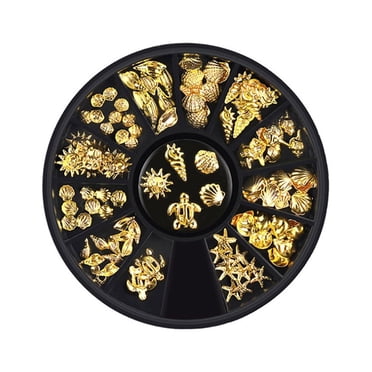 TopLLC Nail Art Accessories Nail Ornaments New Nail Stickers Nail Art DIY Decoration Metal Nail Stickers Nail ornament