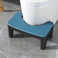 thumbnail image 2 of Blue Toilet Step Stool Squatting Potty Step Stool For Bathroom Folding Design Non Slip Surface Stackable Storage 14.96X8.66X6.69 Inches 1.73Lb, 2 of 7