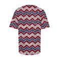 thumbnail image 4 of Blouse d'Été Grande Taille à Manches Courtes pour Femmes, T-Shirts d'Été Décontractés à Col Rond à Manches Courtes, Imprimé Drapeau, Coupe Ajustée, Hauts Basiques, Tees, Blouses, T-Shirt à Col en V pour Femmes en Liquidation, 4 of 6