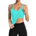 thumbnail image 3 of Charmo Women's Ribbed Camisole Workout Tank Tops with Built in Bra Basic Undershirt, 3 of 7