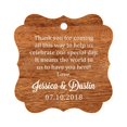 thumbnail image 1 of Darling Souvenir Custom Wedding Thank You Message Gift Tags Personalized Party Favor Hang Paper Tags-Rustic Wood-50 Tags, 1 of 1