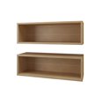 thumbnail image 1 of Nexera Trilogy Wall Shelves, Natural Maple (set of 2), 1 of 3