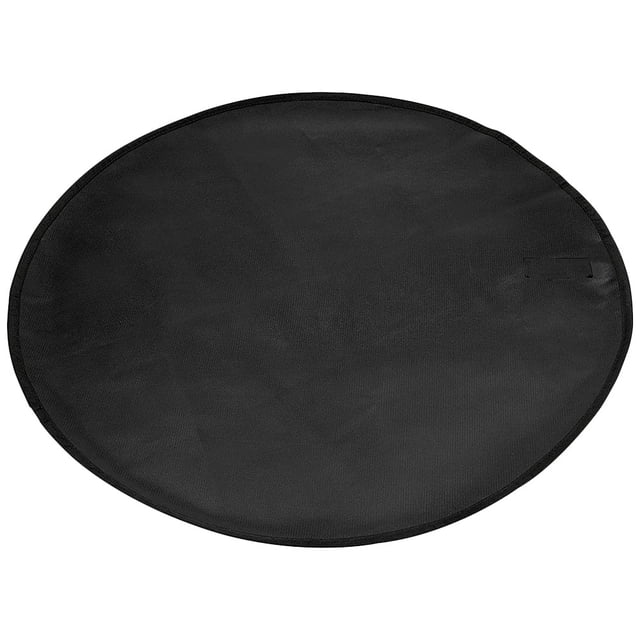 IFANLANDOR Fire Proof Pit Mats Black Silicone Heat Resistance For Backyard Party 1Pcs