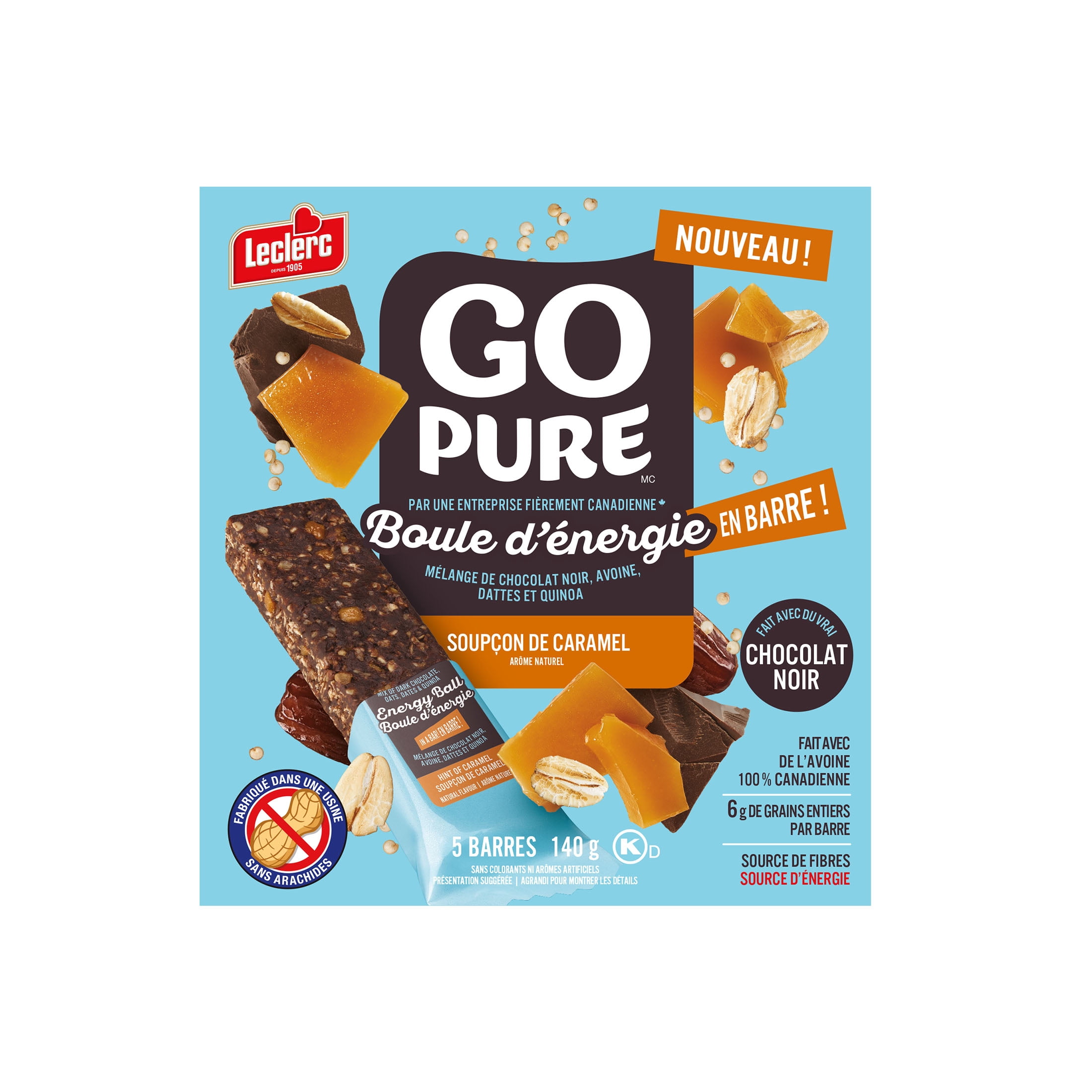 GO PURE ENERY BALL IN A BAR - HINT OF  CARAMEL
