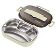 thumbnail image 1 of TIMIFIS Bento Boîte à Isolation Thermique Bento 4 Compartiments Ensemble de Vaisselle pour Boîte à Lunch Boîte à Lunch Portable Boîte à Lunch pour Étudiant Contenants de Préparation de Repas, 1 of 4