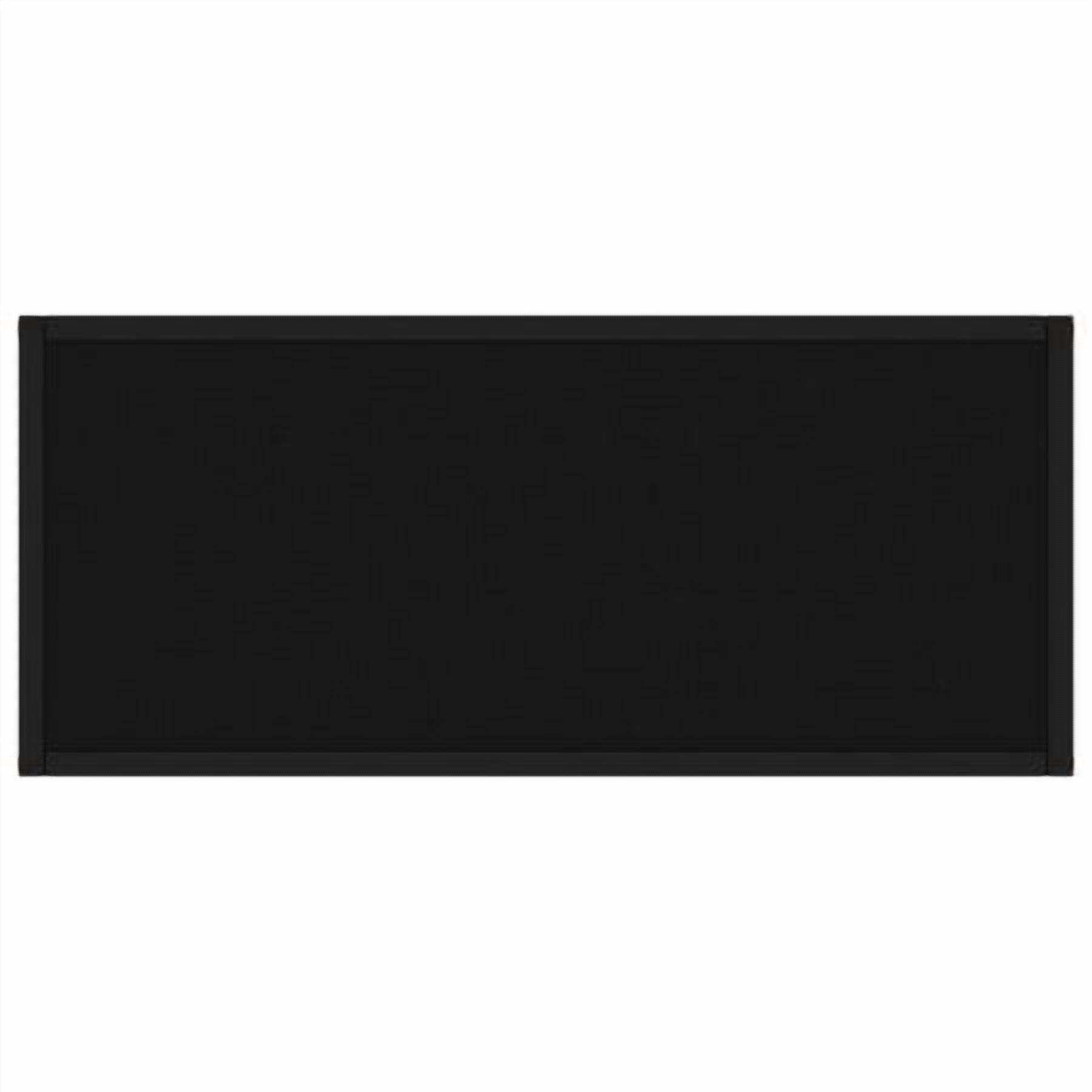 vidaXL Table Console Noire 80x35x75 cm Verre Trempé