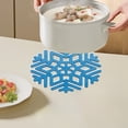 thumbnail image 1 of Snowflake Dining Table Mats Heat Insulating Mats Geometric Snowflake Mats Bowl Mats Kitchen Hollow Out Saucer, 1 of 6