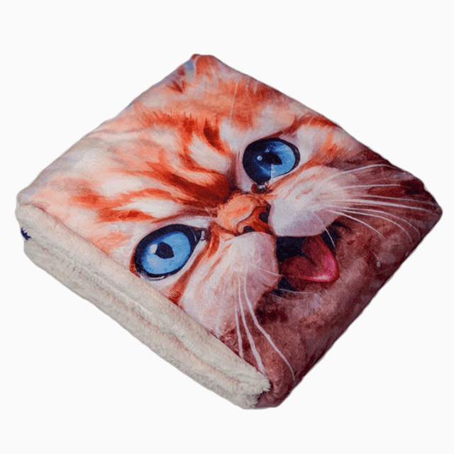 Pets, Paws and Ideas Couverture Imperméable pour Animaux de Compagnie pour Chiens et Chats, Protecteur Réversible pour Meubles, Lit et Canapé, Anti-Déversement, Lavable, Housse en Flanelle Douce Sherpa Motif Poupée Chiffon