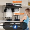 thumbnail image 2 of BRANO 30-Inch Under Cabinet Range Hood, 900 CFM Smart Kitchen Vent with Voice/Gesture Control, Stainless Steel, Convertible, 110V, 2 of 8
