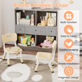 thumbnail image 2 of OUYAWEI 2 Pack 3-Level Height Adjustable Child Chair Non-Slip Pads 180 Lbs Plastic Nursery Wood Color Home Classroom, 2 of 8