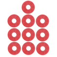 thumbnail image 2 of 10x Guitar Strap Block Rubber Strap Locking Washer Gasket Cushion - Red, as described, 2 of 8