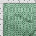 thumbnail image 3 of oneOone Silk Tabby Green Fabric Asian Block Sewing Material Print Fabric by The Yard 42 Inche Wide-9615, 3 of 4