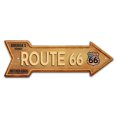 thumbnail image 1 of SignMission P-ARROW12-999627 Panneau Flèche Route 66 12 x 36 Po. de Large, 1 of 1