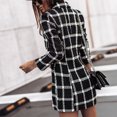 thumbnail image 3 of XZNGL Ladies Long Sleeve Suit Collar Double Breasted Woolen Jacket, 3 of 7