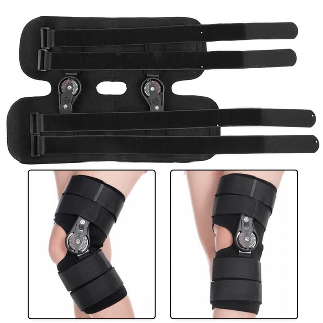 Cheap Hinged Knee Brace Support Short Adjustable Knee Joint With Chuck Ligament Injury Osteoarthritis Knee ProtectorS