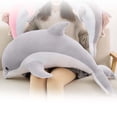 thumbnail image 4 of Simulation Dolphin Plush Toy Dolphin Stuffed Animals Toy for Bedroom Sofa 50cm, 4 of 8