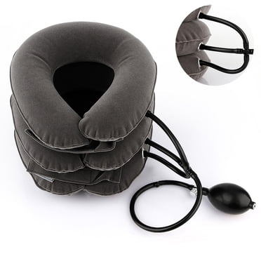 Cervical Neck Traction Device, Inflatable & Adjustable Neck Stretcher Neck Support Brace, Instant Neck Pain Relief, Neck Support for Spine Alignment and Neck Pain Relief