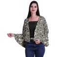 thumbnail image 1 of Moomaya Open Front Printed Full Bell Sleeve Short Summer Shrug Cardigan For Women, 1 of 1