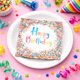 thumbnail image 2 of Fantastik Party Birthday Lunch Napkin Sprinkles,  16 Count, 2 Ply, Multi-Color, 2 of 4